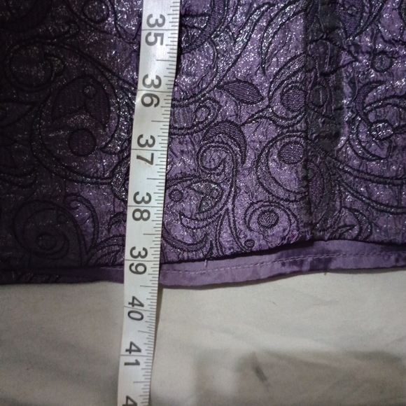 R&M Richards Women’s Two-Piece Lace Overlay Dress with Jacket Purple Sz 8 - Picture 8 of 11